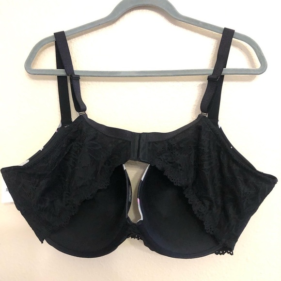 Auden Women’s Floral Smooth Lace Plunge Coverage Push Up Bra Size 46DDD - Picture 4 of 11